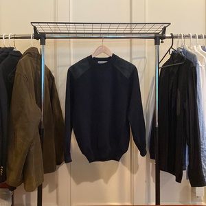 NEVER WORN BURBERRY (vintage Burberry branding)  WOOL SWEATER